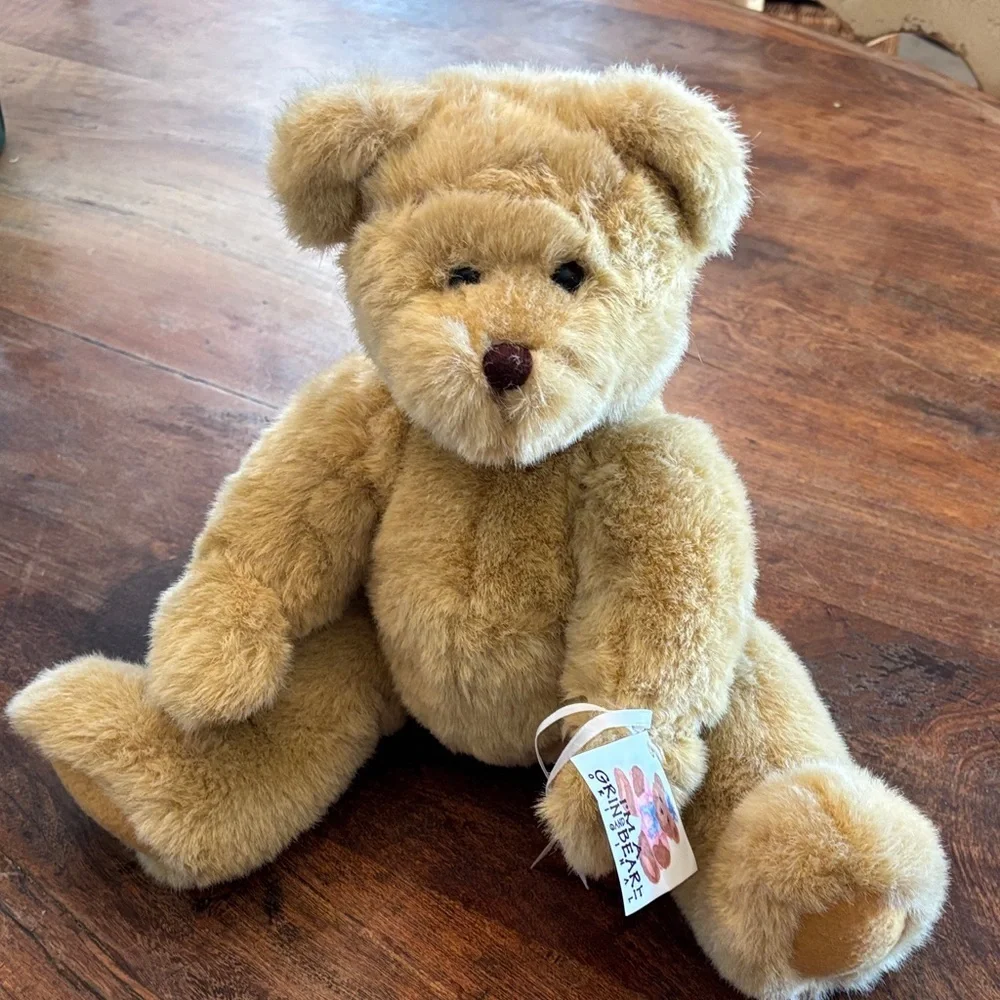 Plush Tan Teddy Bear with movable arms, neck and legs 🧸